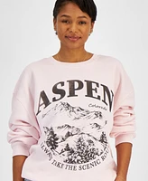 Grayson Threads, The Label Juniors' Aspen Crewneck Sweatshirt