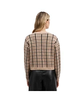 Nvlt Women's Windowpane Cardigan