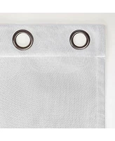 Sun Zero Tresello Tonal Texture Draft Shield Fleece Insulated 100% Blackout Grommet Curtain Panel, 50" x 84"