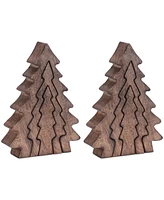 Slickblue Triple Tree Puzzles (Set of 2) - Festive Holiday Decorations