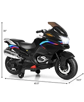 Skonyon 12V Kids Ride On Motorcycle Electric Motor Bike