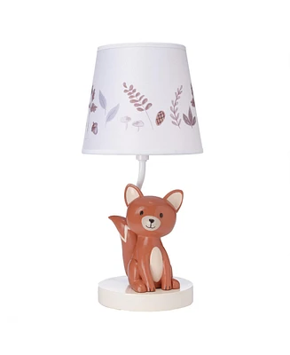 Lambs & Ivy Treetop Fox Custom Hand-Painted Nursery/Child Lamp with Shade & Bulb