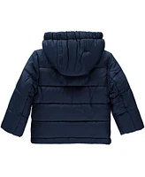 S Rothschild & Co Baby Boys Puffer Coat with Sweatshirt Bib