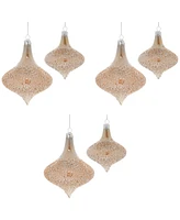 Slickblue Set of 6 Onion Ornaments for Festive Holiday Decor