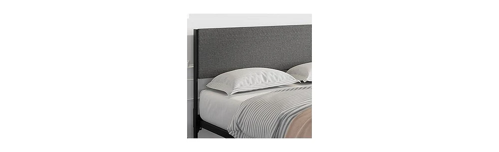 gaomon Queen Platform Bed Frame with 2 Storage Drawers and Headboard, Mattress Foundation Metal Slats Support, Solid Stable, No Box Spri