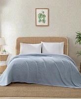 Closeout! Tommy Bahama Home Island Comfort Chenille Solid Blanket