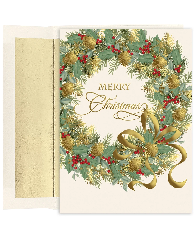 Masterpiece Studios Traditional Wreath Holiday Boxed Cards