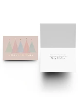 Masterpiece Studios Pastel Geometric Treeline Holiday Boxed Cards