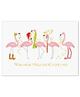 Masterpiece Studios Fashionista Flamingos Holiday Boxed Cards