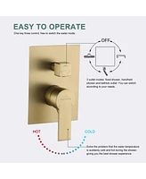 Boyel Living Wall Mount Single-Handle 1-Spray Tub and Shower Faucet - 10 Inch (Valve Included)