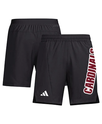 Adidas Men's Black Louisville Cardinals Designed for Training Aeroready Shorts