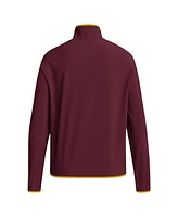 Adidas Men's Maroon Arizona State Sun Devils Coaches Sideline Half-Zip Jacket