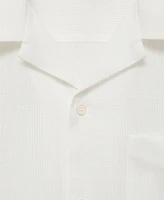 Mango Men's Cotton Seersucker Regular-Fit Shirt