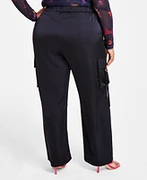 Nina Parker Trendy Plus Straight-Leg Cargo Pants