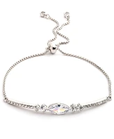 Emily in Paris Silver-Tone Cubic Zirconia Slider Bracelet