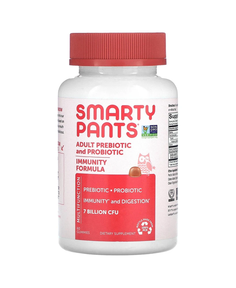 SmartyPants Adult Prebiotic and Probiotic Strawberry Creme 7 Billion Cfu