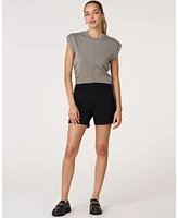 Rebody Active Women's Nadine Scuba Shirring Top