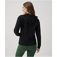 Pact Women's Organic Cotton Brushed Fleece Zip Hoodie