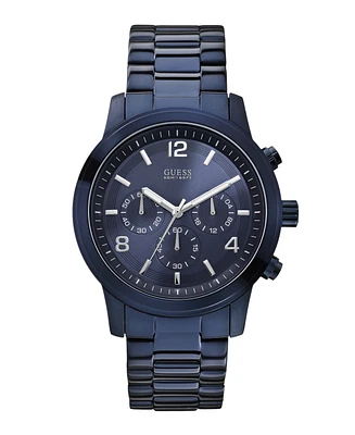 Guess Men's Analog Blue Stainless Steel Watch, 44mm