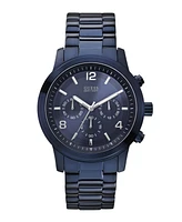 Guess Men's Analog Blue Stainless Steel Watch, 44mm