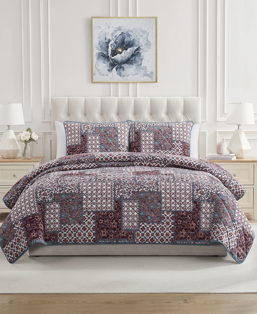 Seventh Studio Seala Patchwork Plush 2-Pc. Quilt Set, Twin