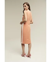 Isaac Mizrahi Women's Tipping Pencil Dress Ponte