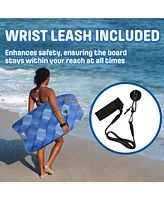 Wham-o 33" Fiber Clad Body Board for Beachwith Wrist Leash , Lightweight Boogie Boards with Eps Core