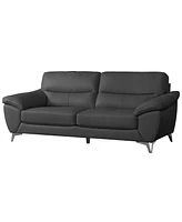 Abbyson Living 86" Top Grain Leather Sofa