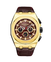 Swan and Edgar SE01431 Swan & Edgar Hand Assembled Versatility Automatic Gold Brown