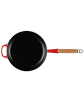 Le Creuset Enameled Cast Iron Alpine Wood Handle 2.25-Qt. Fry Pan - Marseille