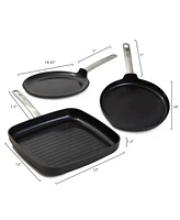 BergHOFF Graphite Non-stick Ceramic Omelet pan 10", Sustainable Recycled Material