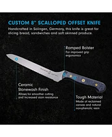 Messermeister Custom Offset Scalloped Knife, 8”