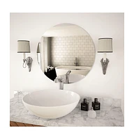 vidaXL Wall Mirror 23.6" Round Glass