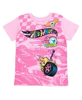 Hot Wheels Little Girls 2 Pack T-Shirts