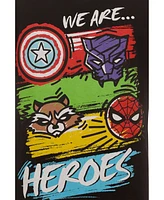 Marvel Big Boys Avengers Spider-Man Spider-Verse Spidey and His Amazing Friends 3 Pack T-Shirts to (2T - 18-20)