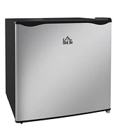 Homcom Mini Freezer Countertop 1.1 Cu.Ft Compact Upright Freezer for Home Office Silver