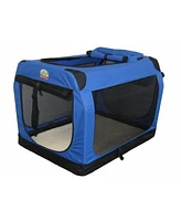 Go Pet Club AC20 20 in. Blue Soft Portable Pet Carrier