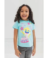 Pinkfong Girls Baby Shark Birthday T-Shirt to