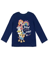 Paw Patrol Girls Everest Rubble Marshall 2 Pack Pullover T-Shirts to