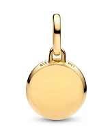 Pandora 14K Gold-Plated Engravable Mini Medallion Charm