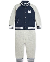 Polo Ralph Lauren Baby New York Yankees Jacket & Jogger Pants, 2 Piece Set