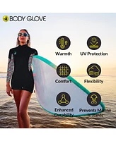 Body Glove Stellar 2mm Womens Back Zip Springsuit Boy Leg - Black Turquoise