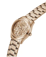 Guess Women's Multi-Function Rose Gold Stainless Steel Watch 38mm