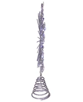 Kurt Adler Silver Glittered Snowflake Tree Topper, 11.75 Inches