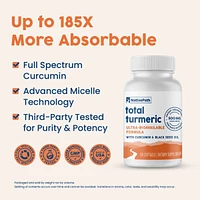 NativePath Turmeric Curcumin with Black Seed Oil - Advanced Antioxidant & Joint Support Supplement
