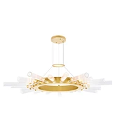 Cwi Lighting 2" Metal Collar Light Chandelier