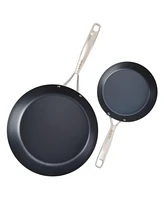 Babish 12-Piece Mixed Material (Stainless Steel, Carbon Steel, & Aluminum) Professional Grade Cookware Set W/ Baking Sheets