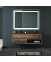 Streamdale Furniture 48x36" Bathroom Led Vanity Mirror - Dimmable, Anti-Fog, Waterproof