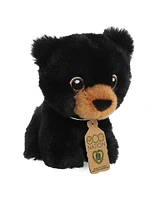 Aurora Mini Black Bear Eco Nation Eco-Friendly Plush Toy Black 4"