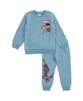 Marvel Avengers Fleece Sweatshirt and Pants Outfit Set Toddler to Little Kid Sizes (2T - 7-8)